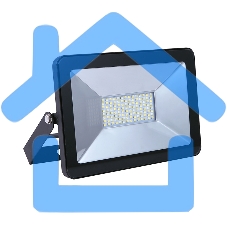 Прожектор светодиодный ULTRAFLASH 12317 LFL-5001 C02 черный LED SMD 50Вт 230В 6500К