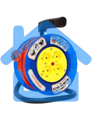 Удлинитель на катушке 4х20м без заземл. 6А IP20 У6-014 термо ПВС 2х0.75 (190мм) UNIVersal 9632057