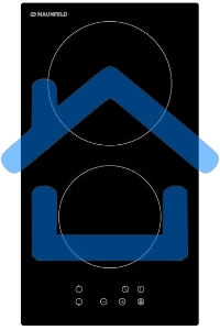 Панель варочная Maunfeld EVCE.292-BK ДОМИНО, ЧЕРНОЕ стекло