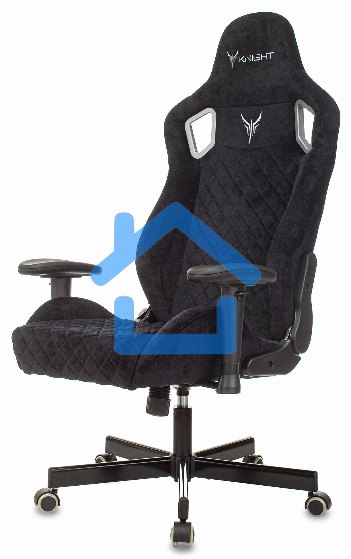 Кресло игровое Бюрократ Knight Outrider Light-20 черный с подголов. крестовина металл