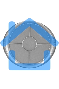 Ведро строительное Matrix пластмассовое 20 л, ударопрочное, обрезиненная ручка 81464