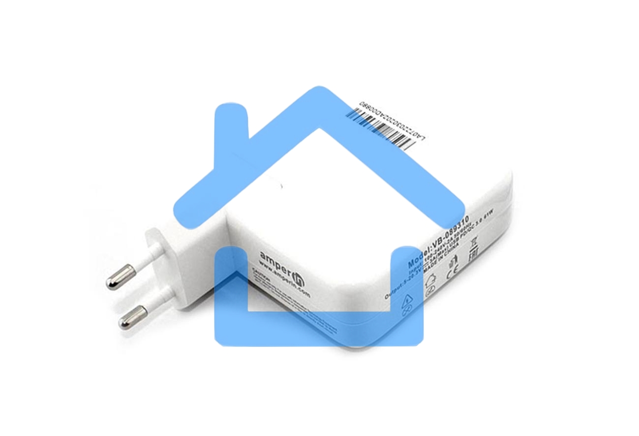 Блок питания (сетевой адаптер) Amperin AI-AP61C для ноутбуков Apple A1718 61W USB Type-C 20.3V 3A