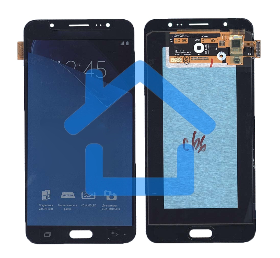 Дисплей для Samsung Galaxy J7 (2016) SM-J710F в сборе с тачскрином черный
