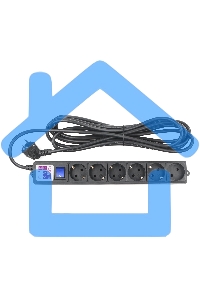 Фильтр-удлинитель PC 3м 6р, черный 16А, SPG6-B2