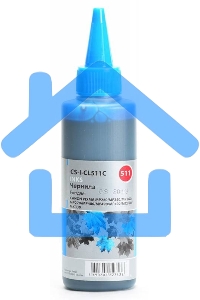 Чернила Cactus CS-I-CL511C голубой (100мл) Canon PIXMA MP240/MP250/MP260/MP270/MP4800