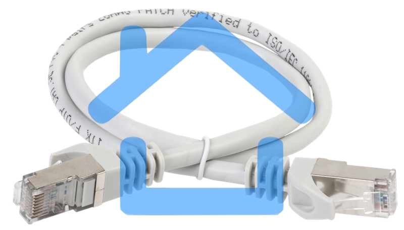 Коммутационный шнур ITK PC01-C5EF-1M5 (патч-корд), кат.5Е FTP, 1,5м, серый