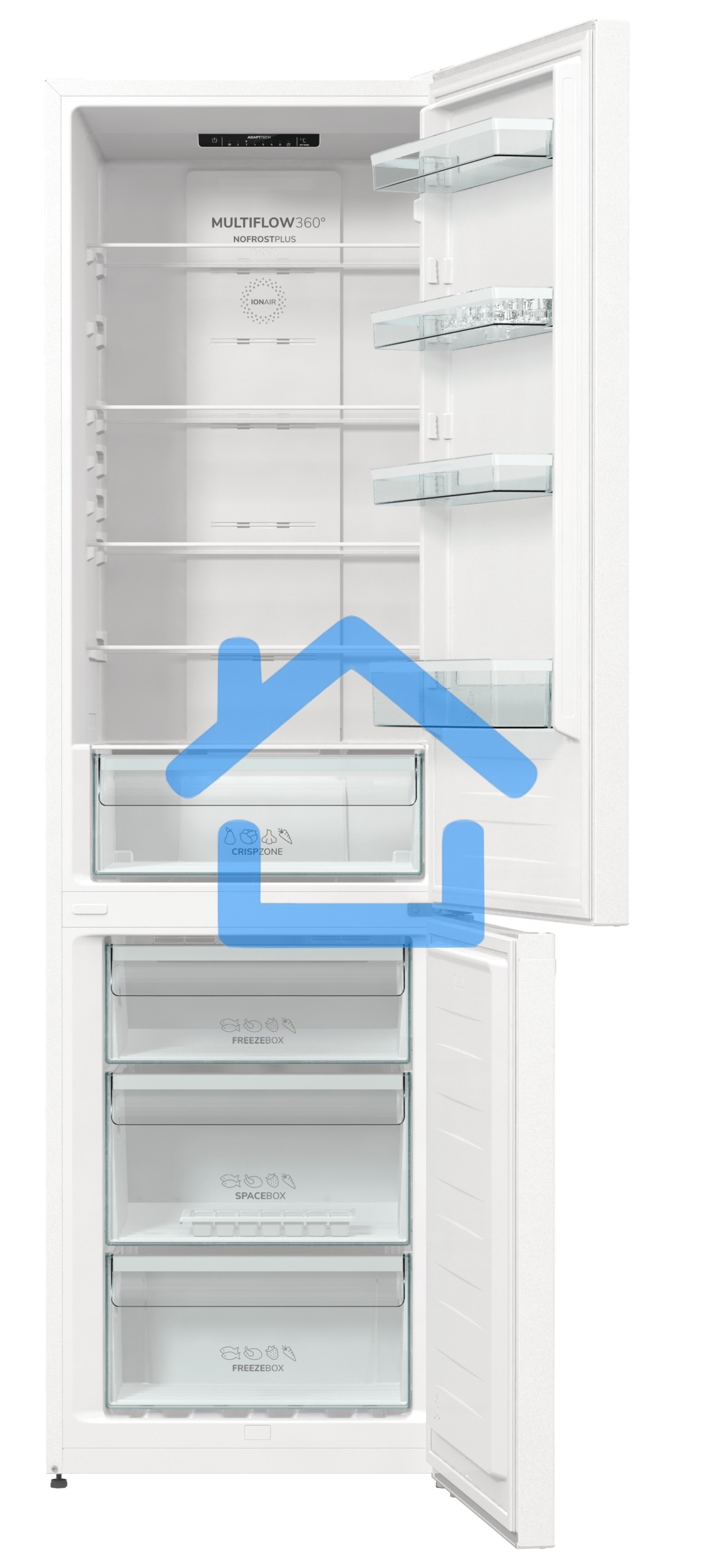 Холодильник Gorenje NRK6201EW4 белый (двухкамерный) (NO FROST)