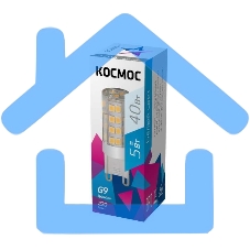 Лампа светодиодная Космос 482441 LksmLED5WG9C4500pcLED 5Вт 220В G9 4500К