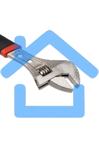 Разводной ключ Rexant 250 мм никелированный, двухкомпонентная рукоятка