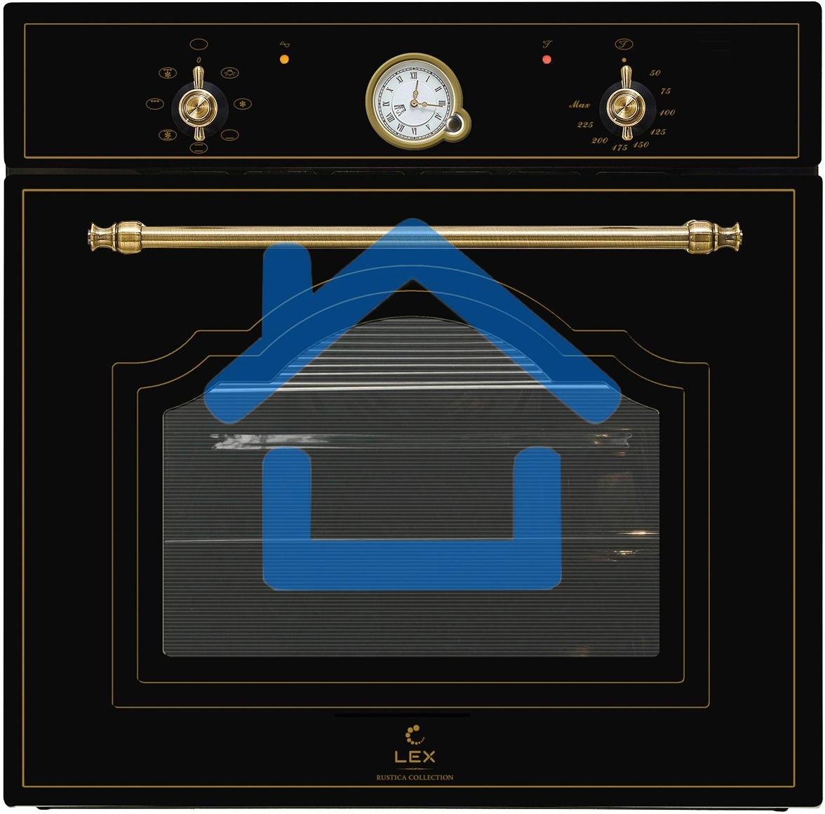 Духовой шкаф Электрический LEX EDM 6070С BL черный, встраиваемый