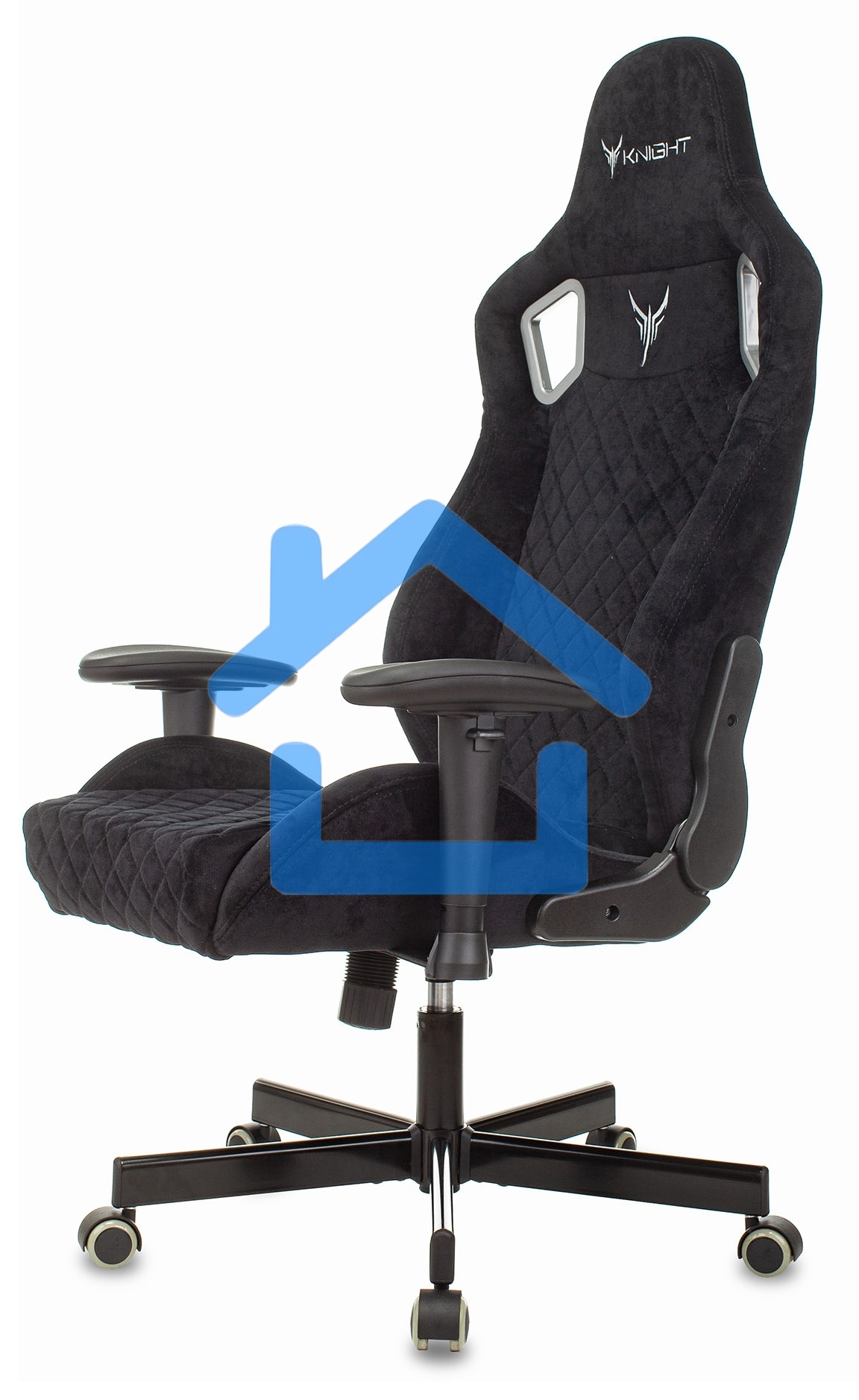 Кресло игровое Бюрократ Knight Outrider Light-20 черный с подголов. крестовина металл
