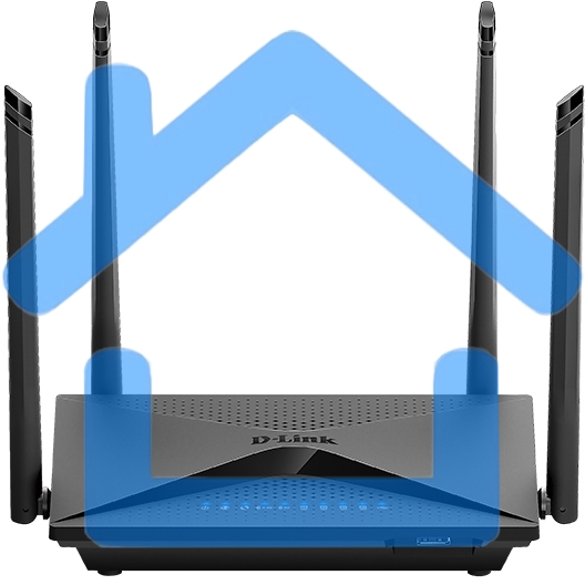 Беспроводной двухдиапазонный гигабитный маршрутизатор D-Link DIR-853/URU/R3A AC1300 Wave 2 с поддержкой технологии MU-MIMO, 3G/LTE и USB-портом 3.0