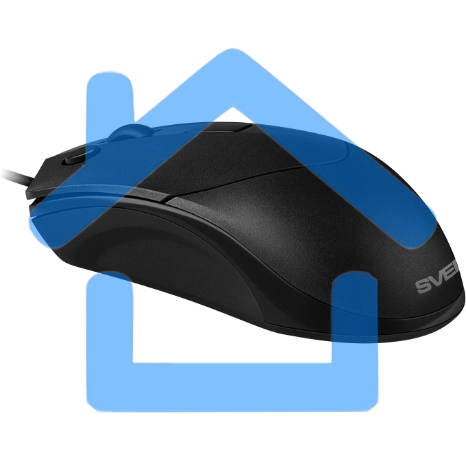 Мышь проводная SVEN RX-100 черный, 4000 dpi, USB, кнопки - 6