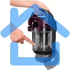 Пылесос Bosch BGC05AAA1, 350/700 Вт, уборка сухая, пылесборник контейнер 1.5 л