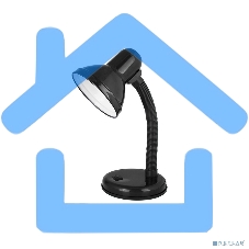 Светильник UF-301P С02 настол. 230В 60Вт черный Ultraflash 12368