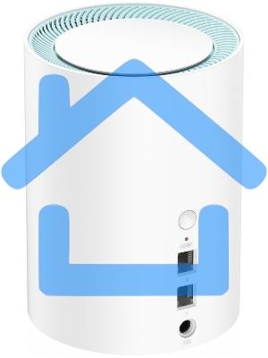 Бесшовный Mesh роутер Cudy M1300(1-Pack) AC1200 10/100/1000BASE-TX белый