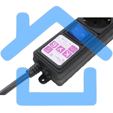 Фильтр-удлинитель PC 3м 6р, черный 16А, SPG6-B2