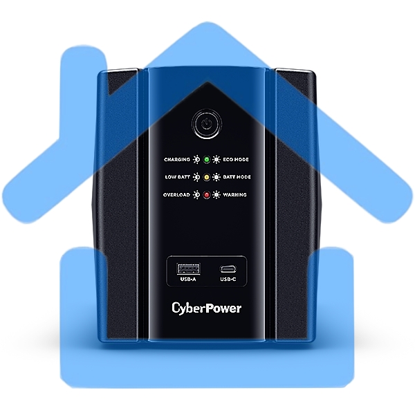 Источник бесперебойного питания CyberPower UT1500EG Line-Interactive 1500VA/900W USB/RJ11/45/USB charger A/C