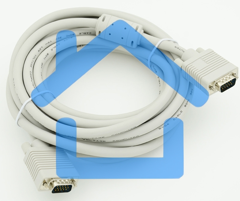 Кабель монитор - SVGA card (15M-15M) 2 filters 5m
