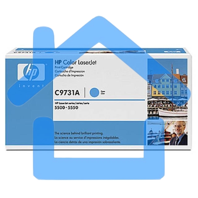 Картридж лазерный HP C9731A голубой для LJ 5500 12000стр.