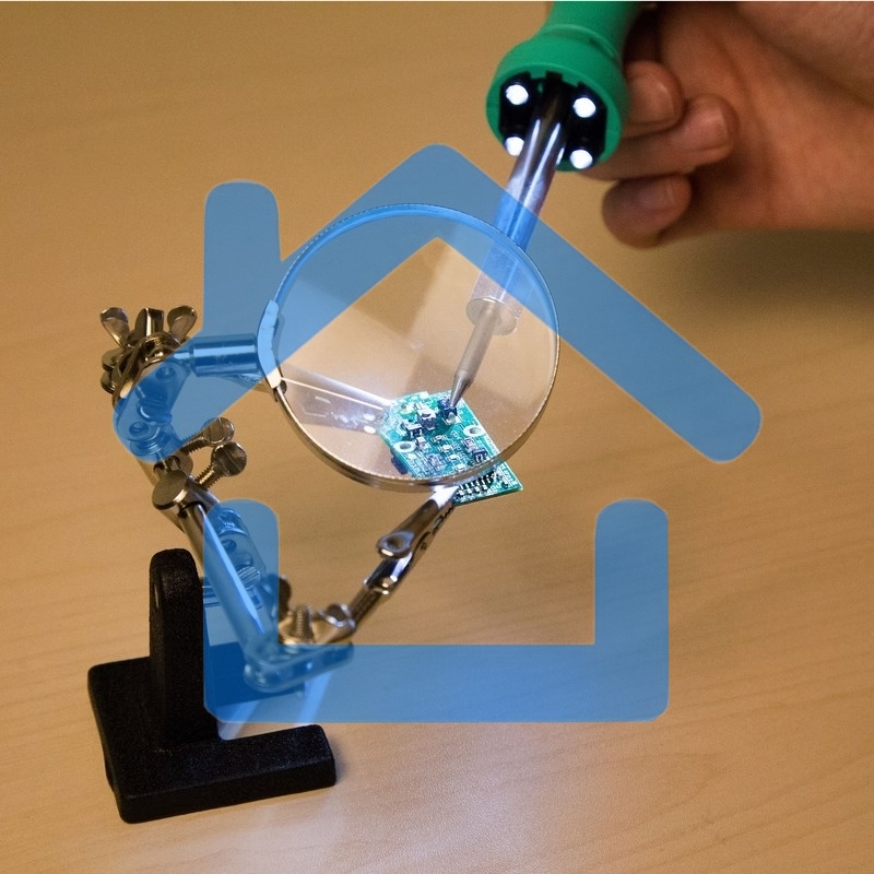 Паяльник Rexant с нагревателем, долговечное жало, 220 В/40 Вт, LED подсветка