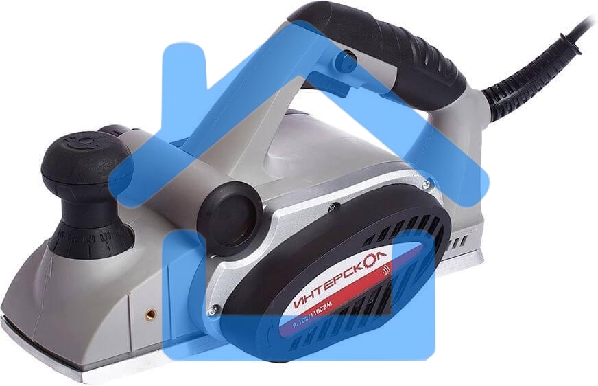 Рубанок ИНТЕРСКОЛ Р-102/1100ЭМ Рубанок 1100Вт,11000о/м,стр. до 2.5мм,шир стр. 102мм,3.8кг 70.1.1.00