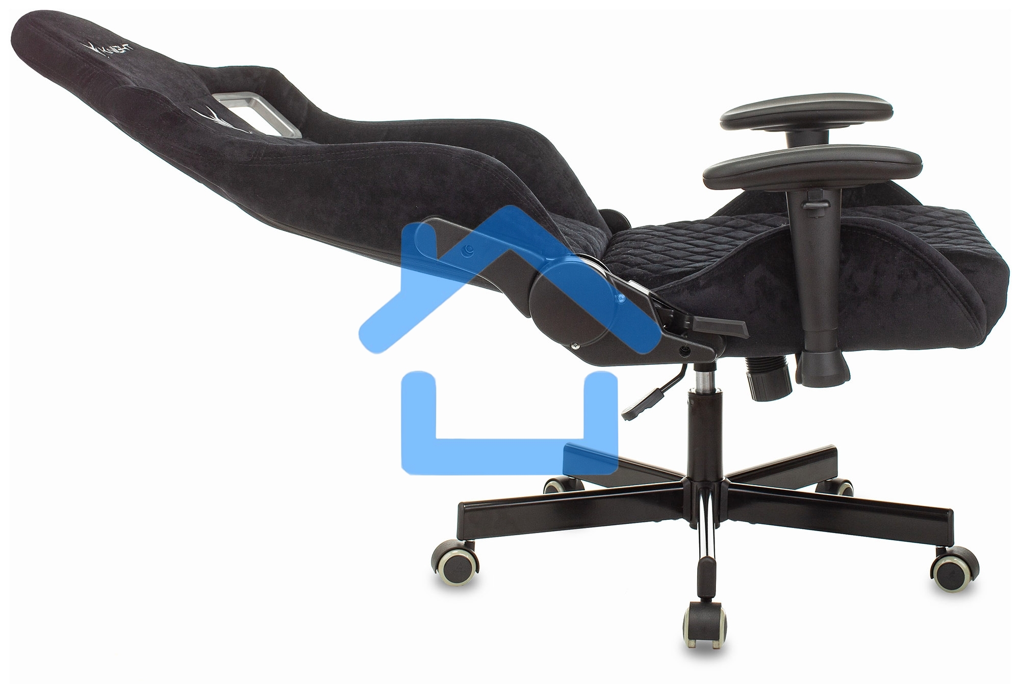 Кресло игровое Бюрократ Knight Outrider Light-20 черный с подголов. крестовина металл