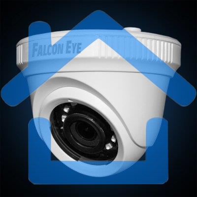 Купольная, универсальная 1080P видеокамера Falcon Eye FE-MHD-DP2e-20 4 в 1 (AHD, TVI, CVI, CVBS) с функцией 