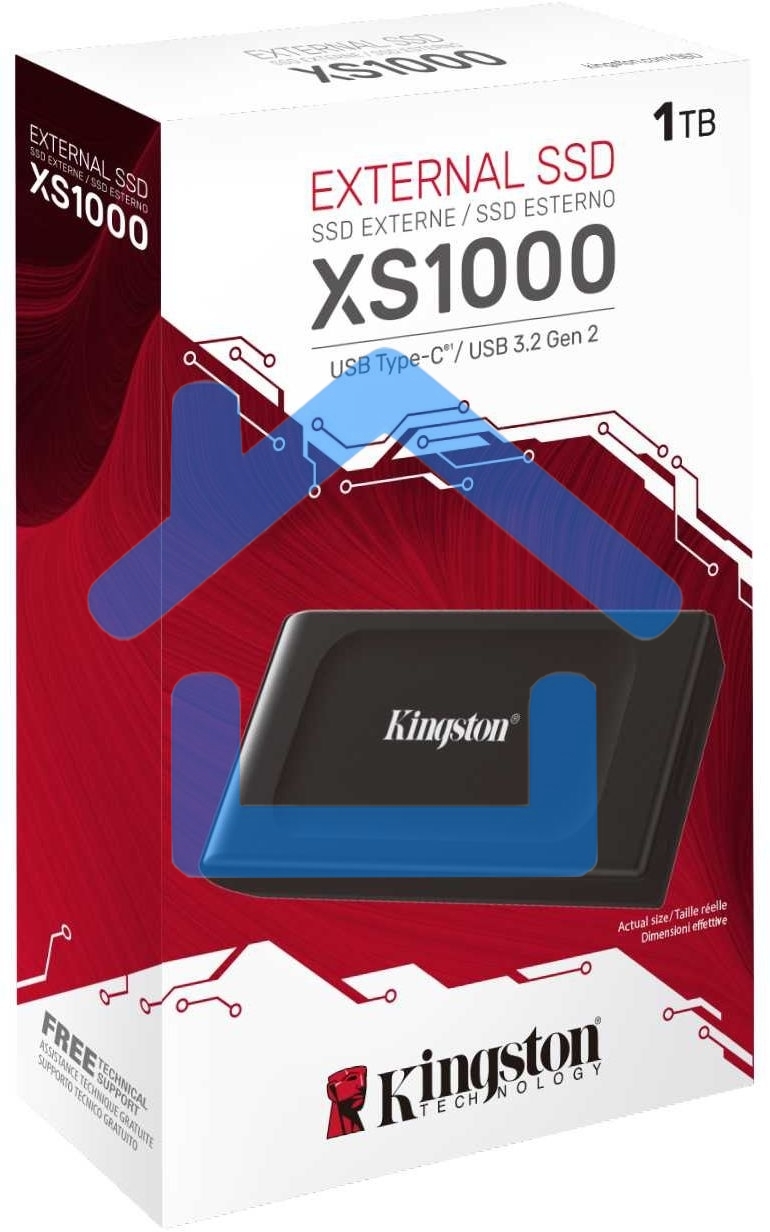Накопитель SSD Kingston USB-C 1Tb SXS1000/1000G XS1000 1.8