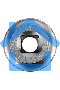 Головка торцевая удлиненная, 30 мм, 6-гранная, CrV, под квадрат 1/2