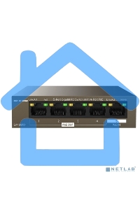 Гигабитный коммутатор IP-COM G1105PD-5-портовый PD с 4 портами PoE
