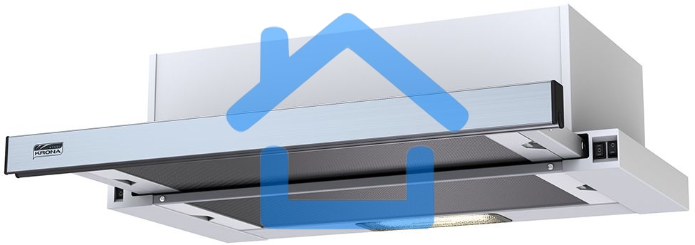 Вытяжка встраиваемая KRONA Kerry 600 PB нержавеющая сталь, 60 см, 845 куб. м/ч, 53 дБ