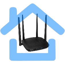 Маршрутизатор Tenda AC5 1200Mbps 11AC wave2Router, MU-MIMO,1Ghz CPU，4X5dbi Antennas, 1X100Mbps WAN, 3x100Mbps LAN,WiFi On/Off Switch,Universal Rep