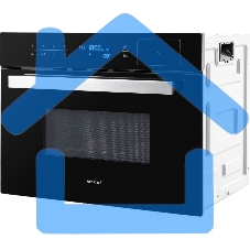 Духовой шкаф электрический Weissgauff OEMS 459 PDB черный, встраиваемый