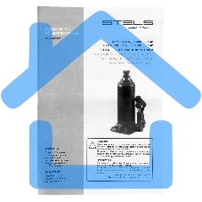 Домкрат гидравлический бутылочный, 10 т, h подъема 222-447 мм Stels