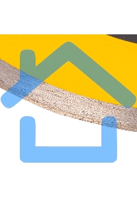 Диск алмазный сплошной Denzel супертонкий, 200 х 25,4 мм, горячее прессование, мокрое резание