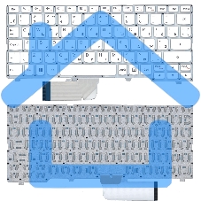 Клавиатура для ноутбука Lenovo IdeaPad 100S-11IBY белый без рамки