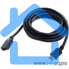 Кабель-удлинитель HDMI Cablexpert CC-HDMI4X-6, 19M/19F, v2.0, позол.разъемы, экран, 1.8м, черный, пакет