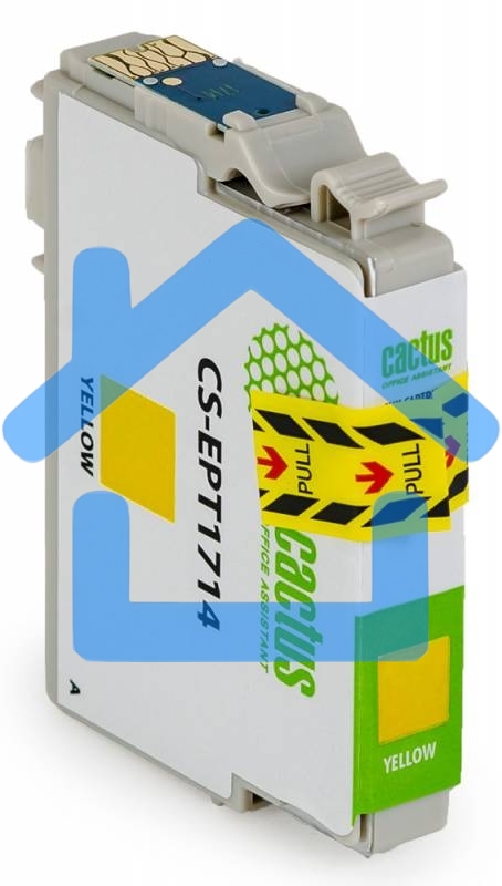 Картридж струйный Cactus CS-EPT1714 17XL желтый (10 мл) для Epson Expression Home XP-33/103/203/207/303/306/403/406