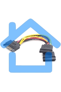Кабель питания SATA Cablexpert CC-SATAM2F-01, 15pin (M)/2x15pin(F), на 2 SATA устр, 15см