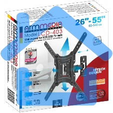 Кронштейн для телевизора Arm media LCD-403 new черный, 26