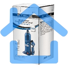 Домкрат гидравлический бутылочный, 10 т, h подъема 222-447 мм Stels