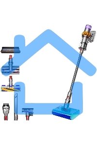 Пылесос вертикальный Dyson V15s Detect Submarine (448798-01) серый, питание от аккумулятора, 240 Вт, уборка влажная/сухая, пылесборник 0,76 л, работа от АКБ max 60 мин.