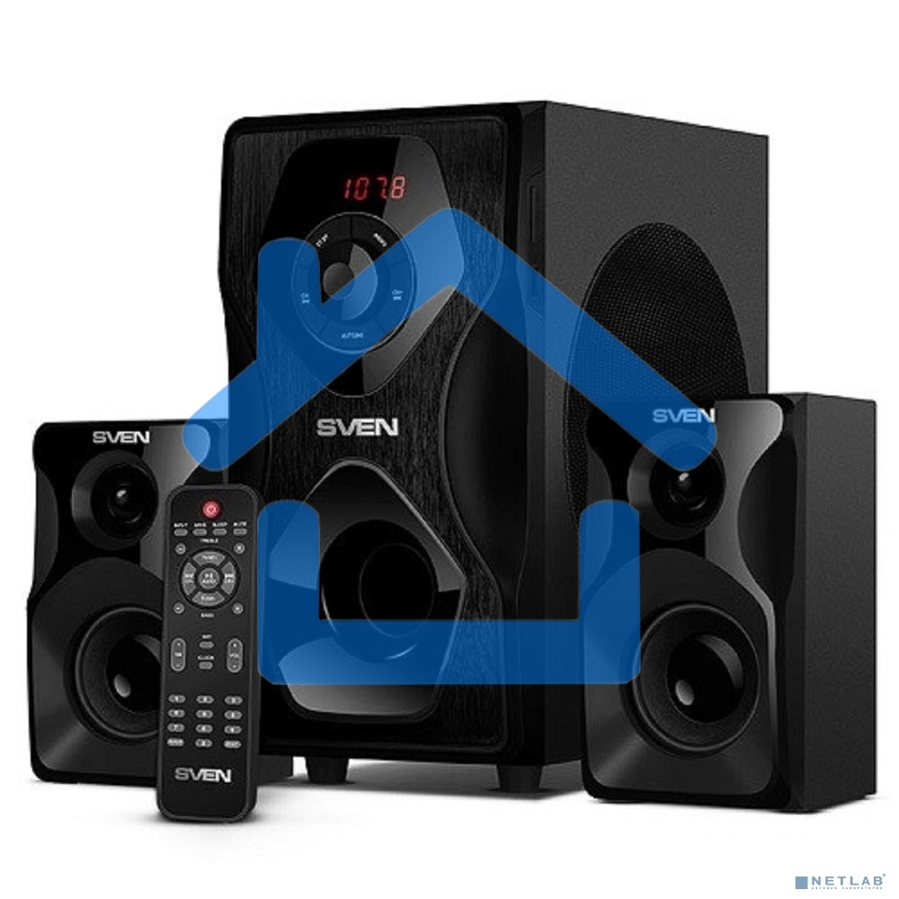 Акустическая система SVEN AC MS-2055, черный (55Вт, FM-тюнер, USB/SD, дисплей, ПДУ, Bluetooth)