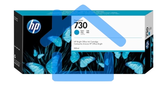 Картридж струйный HP 730 300-ml голубой Ink Cartridge