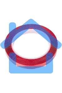 Двухсторонний скотч Rexant, прозрачный, на акриловой основе, 12 мм, ролик 5 м