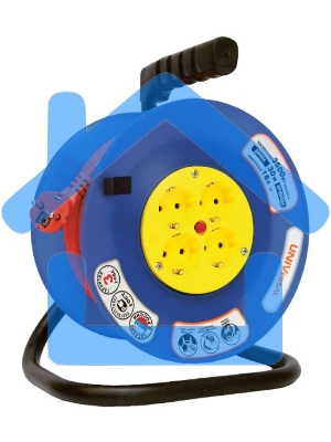 Удлинитель на катушке 4х20м без заземл. 10А IP20 ВЕМ-250 термо ПВС 2х1 UNIVersal 9632896