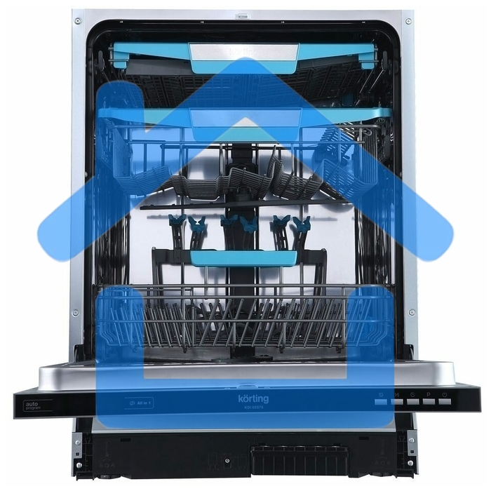 Встраиваемая посудомоечная машина Korting KDI 60570, серый, 59.8 см, 14 компл., 47 дБ, класс A++