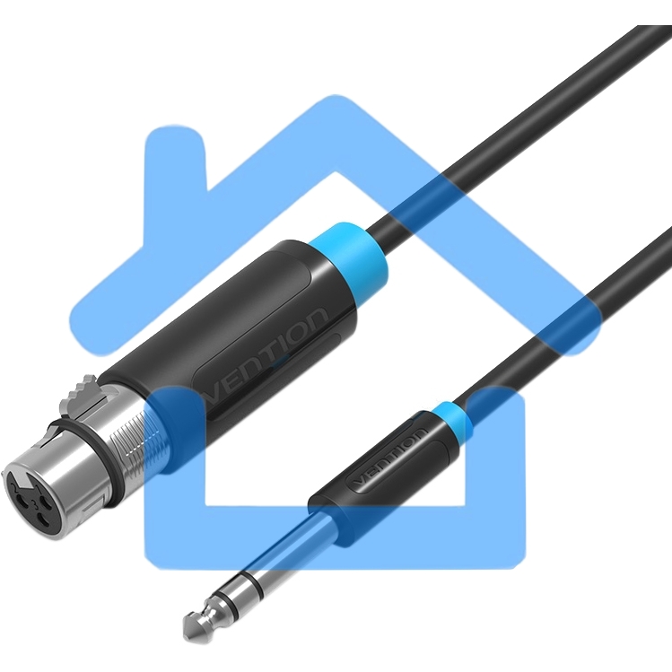Кабель Vention аудио Jack 6.5 M/XLR F - 2м