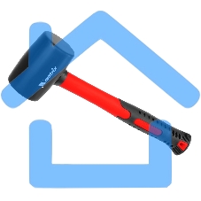 Киянка резиновая Matrix, 225 г, черная резина, фибергласовая рукоятка